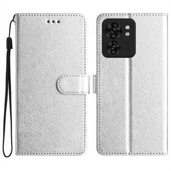 Voor Motorola Edge 40 5G Mobiele Telefoon Hoesjes Zijdeachtige Textuur Lederen Flip Wallet Cover