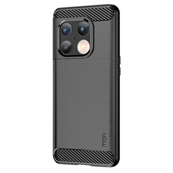 MOFI voor OnePlus 10 Pro 5G Valbestendig, stijlvol telefoonomhulsel Koolstofvezeltextuur Geborsteld oppervlak TPU mobiele telefoonhoes