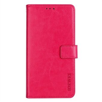 IDEWEI voor OnePlus 10 Pro Folio Flip PU-leer + TPU Crazy Horse-textuur Opvouwbare Stand Slijtvaste anti-val telefoonhoes met portemonnee