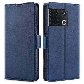 Voor OnePlus 10 Pro 5G PU-leer Kaartsleufstijl Mobiele telefoonhoes Twee magnetische sluitingen Slijtvast beschermend omhulsel met Stand