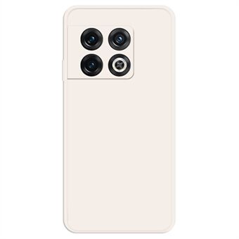 Voor OnePlus 10 Pro 5G Rubberen TPU + microvezelvoering Mobiele telefoonbeschermer Case Rechte Edge Telefoon achterkant
