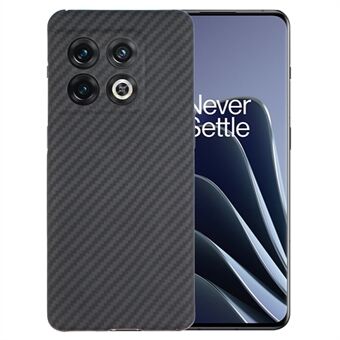 Voor OnePlus 10 Pro 5G Telefoonhoesje Aramidevezel Koolstofvezeltextuur Telefoonhoesje (precieze uitsparing achterlens) - Zwart