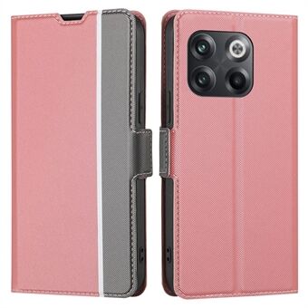 Voor OnePlus 10T 5G / Ace Pro 5G PU lederen folio boekhoesje met kaarthouder, dubbele magnetische sluiting, standaard functie en schokbestendige beschermhoes.