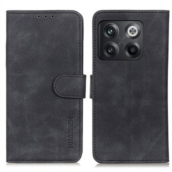 KHAZNEH voor OnePlus ACE Pro 5G / 10T 5G Retro getextureerd PU-leer Telefoonhoesje Volledige bescherming Portemonnee Stand Shell Anti-drop hoesje