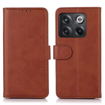 Voor OnePlus 10T 5G / ACE Pro 5G Anti-botsing Magnetische sluiting Koeienhuid Getextureerde Telefoon Portemonnee Hoesje PU Lederen Flip Cover Stand