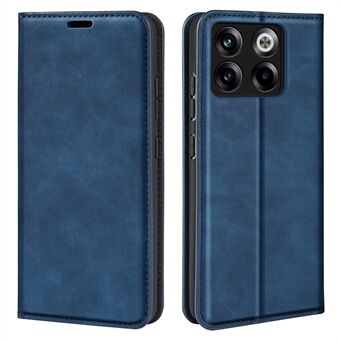 Voor OnePlus ACE Pro 5G / 10T 5G Skin-touch Gevoel PU lederen tas Magnetische Auto-geabsorbeerde Stand Portemonnee Folio Flip Telefoonhoesje