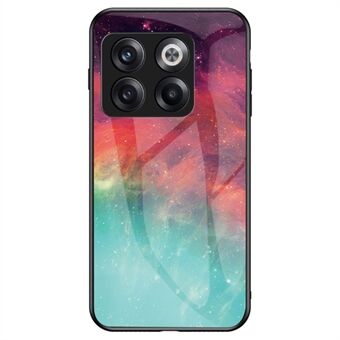 Voor OnePlus 10T 5G / ACE Pro 5G Bumpbestendig Starry Ontwerp Gehard glazen behuizing Hard PC Zacht TPU Schokbestendig Cover