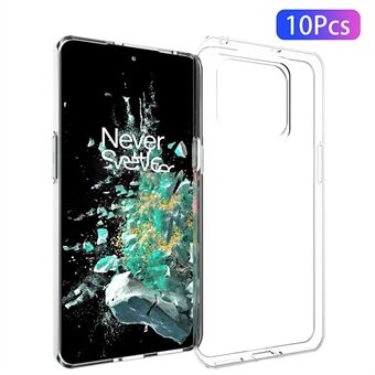 10 stks/pak Voor OnePlus 10T 5G/ ACE Pro 5G Anti- Scratch Crystal Clear TPU Case innerlijke Watermerk-Gratis Telefoon Cover