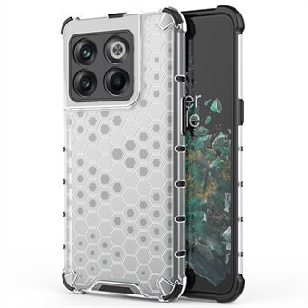 Voor OnePlus 10T 5G / ACE Pro 5G Telefoonhoesje Honingraatstructuur Schokbestendig Hoesje TPU + PC Telefoonhoesje