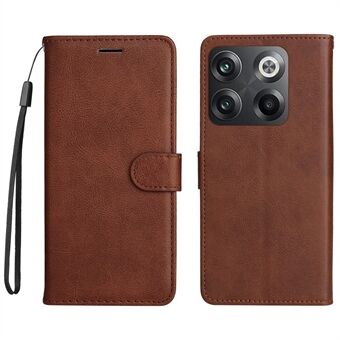 KT Leather Series-2 voor OnePlus ACE Pro 5G / 10T 5G Anti-drop PU-lederen flip-portemonnee-hoesje Effen kleur Magnetische sluiting Stand Telefoonhoes met riem