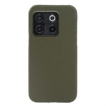 Voor OnePlus 10T 5G / Ace Pro 5G schokbestendige hoes van echt koeienleer+PC magnetische telefoonhoes.