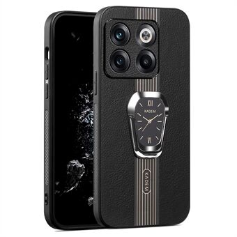 KADEM Voor OnePlus Ace Pro 5G / 10T 5G Hoesje TPU+Acryl Beschermhoes met PU Leren Coating