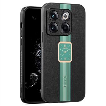 KADEM voor OnePlus Ace Pro 5G / 10T 5G hoesje met horlogepatroon, bekleed met PU-leer.