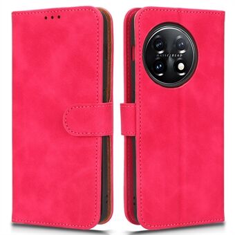 Voor OnePlus 11 5G Skin-touch Feeling telefoon lederen tas portemonnee Stand mobiele telefoon cover