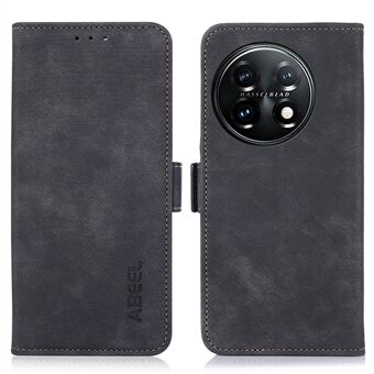 ABEEL Voor OnePlus 11 5G Anti- Scratch PU lederen hoes Stand Retro telefoon portemonnee hoes