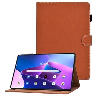 Voor Lenovo Tab M10 Plus (3e generatie) / Xiaoxin Pad 2022 10.6 inch Auto Wake / Sleep Functie Leren Tablethoes met Kaartsleuven Ontwerp Magnetische Anti-valhoes met Stand