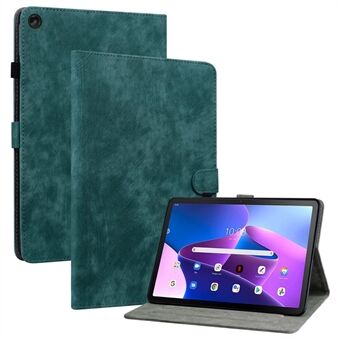 Voor Lenovo Tab M10 Plus (3e generatie) / Xiaoxin Pad 2022 10.6 inch Schattig Tijgerpatroon Geïmpregneerde Hoes TPU+PU Lederen Beschermhoes Krasbestendige Tablet met Stand / Kaartsleuf.