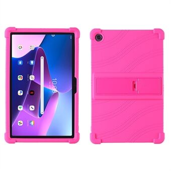 Voor Lenovo Tab M10 Plus (3e generatie) / Xiaoxin Pad 2022 10,6 inch 125F / 128 Antistoot Zachte Siliconen Tablet Beschermhoes met Verstelbare PC Standaard.