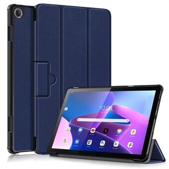 Voor Lenovo Tab M10 (Gen 3) 10,1-inch 328F Tafelstandaard Hoesje van Microvezel Leer met Automatische Slaap/Waakfunctie, Magnetische Sluiting, Anti-kras Beschermhoes.