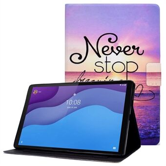 Voor Lenovo Tab M10 (Gen 3) TB-328FU / TB-328XU B1 Patroondruk Stand PU Leren Folio Hoesje met Kaartsleuven Slimme automatische slaap / wek-hoes met penhouder