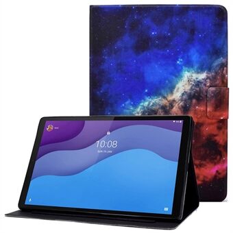 Voor Lenovo Tab M10 (Gen 3) TB-328FU / TB-328XU B2 Patroonafdrukstandaard Beschermhoes met automatische slaap-/waakfunctie PU lederen slimme cover met kaartsleuven