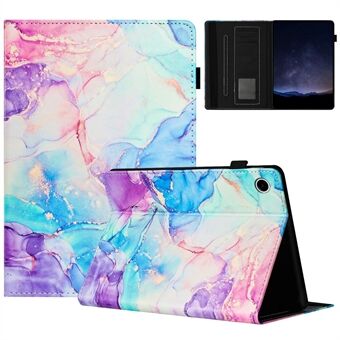 Voor Lenovo Tab M10 (Gen 3) Hoes Multi-hoek Weergave Slim PU Leren Marmer Hoes