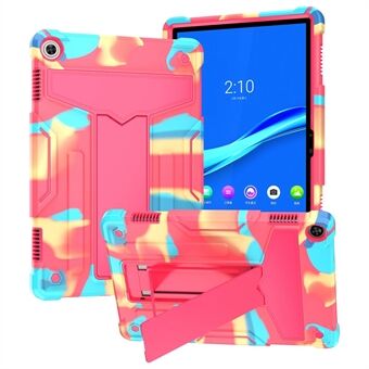 Voor Lenovo Tab M10 (Gen 3) TB-328FU / TB-328XU Beschermhoes met T-vormige standaard Schokbestendige PC + Siliconen Tablet Cover.