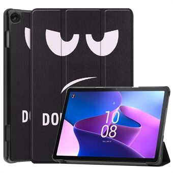 Voor de Lenovo Tab M10 (Gen 3) TB-328FU / TB-328XU patroon afdruktablet hoesje van PU leer met opvouwbare standaard en automatisch slaap- / waakfunctie.