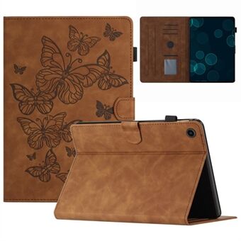 Voor Lenovo Tab M10 (Gen 3) PU Leren Tablet Hoes met Kaartsleuf, Gedrukte Stand Tablet Cover