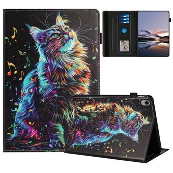 Voor Lenovo Tab P11 Gen 2 Hoes Patroon Leren Tablet Hoes met Auto Slaap / Wek, Kaart Houder