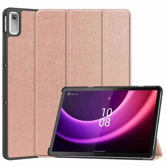 Voor Lenovo Tab P11 Gen 2 PU Lederen Tri-fold Stand Tablet Schokbestendige Hoes Automatische Wake / Sleep Volledige Bescherming Cover