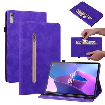 Voor Lenovo Tab P11 Gen 2 tablet hoesje PU-lederen standaard met ritsvak en kaartsleuf slimme cover.