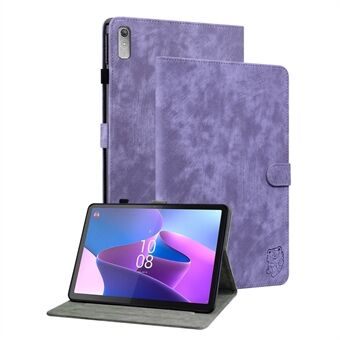 Voor Lenovo Tab P11 Gen 2 PU lederen hoes schattig tijgerpatroon standaard tablet beschermhoes slimme cover.