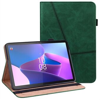 Tablethoes met kaartsleuven voor Lenovo Tab P11 Gen 2 - Leren beschermende tablethoes met standaard