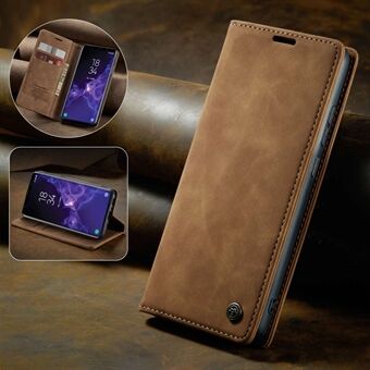 CASEME 013-serie automatisch geabsorbeerde lederen portemonnee- Stand voor de Samsung Galaxy S9 G960