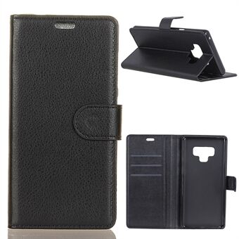 Litchi Grain Wallet Stand Leren Hoesje voor Samsung Galaxy Note 9