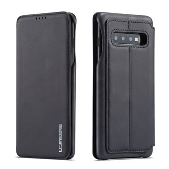 LC.IMEEKE Retro Stijl Lederen Kaarthouder Cover voor Samsung Galaxy S10