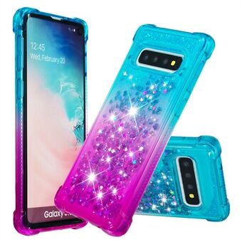 Gradient Glitter Powder Quicksand TPU-hoesje voor Samsung Galaxy S10