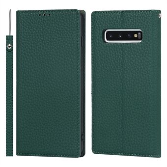 Litchi Skin Lederen Telefoon Flip Cover Anti-kras Staande Telefoon Case voor Samsung Galaxy S10