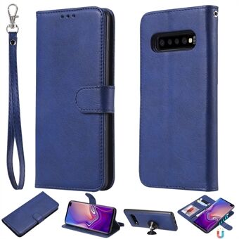 Magnetisch verwijderbare 2-in-1 PU lederen hoes voor Samsung Galaxy S10 Plus