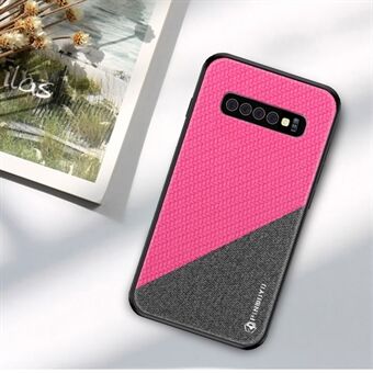 PINWUYO Honors-serie anti-drop PU-leer gecoate TPU mobiele telefoonhoes voor Samsung Galaxy S10 Plus