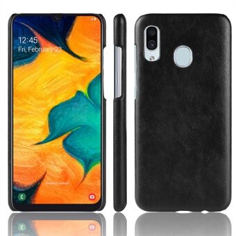 Litchi Texture PU-leer beklede pc-hoes voor Samsung Galaxy A40