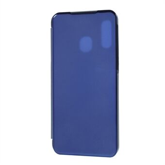 View Window Coated Mirror Surface Leather Stand Cover voor Samsung Galaxy A40