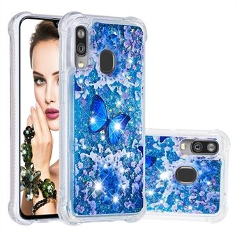 Patroon afdrukken Glitterpoeder Kviksand TPU-cover voor Samsung Galaxy A40