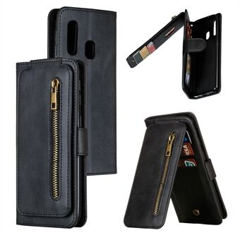 Ritsvak 9 kaartsleuf lederen portemonnee Stand cover voor Samsung Galaxy A40