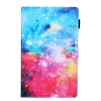 Patroonafdrukken PU lederen kaarthouder standaardhoes voor Samsung Galaxy Tab A 10.1 (2019) SM-T510/SM-T515