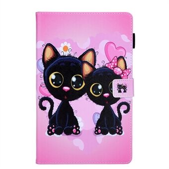 Patroonafdruk PU-lederen kaarthouder-tabletstandaardhoes voor Samsung Galaxy Tab A 10.1 (2019) SM-T510/SM-T515.