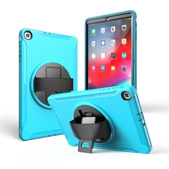 360° Draaibare Kickstand PC + TPU Hybride Tablethoes met Handriem voor Samsung Galaxy Tab A 10.1 (2019) SM-T510/T515.