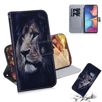 Leren hoesje met patroonprint voor Samsung Galaxy A20e