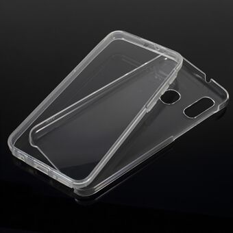 PC Side + TPU Back Clear Phone Cover voor Samsung Galaxy A20e